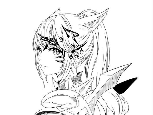 勾線練習(xí)（個(gè)人主頁-ZNDEyOTQxMTI=） - 單幅漫畫 - 站酷設(shè)計(jì)師啰嗦的狐白原創(chuàng)素材 - 站酷ZCOOL