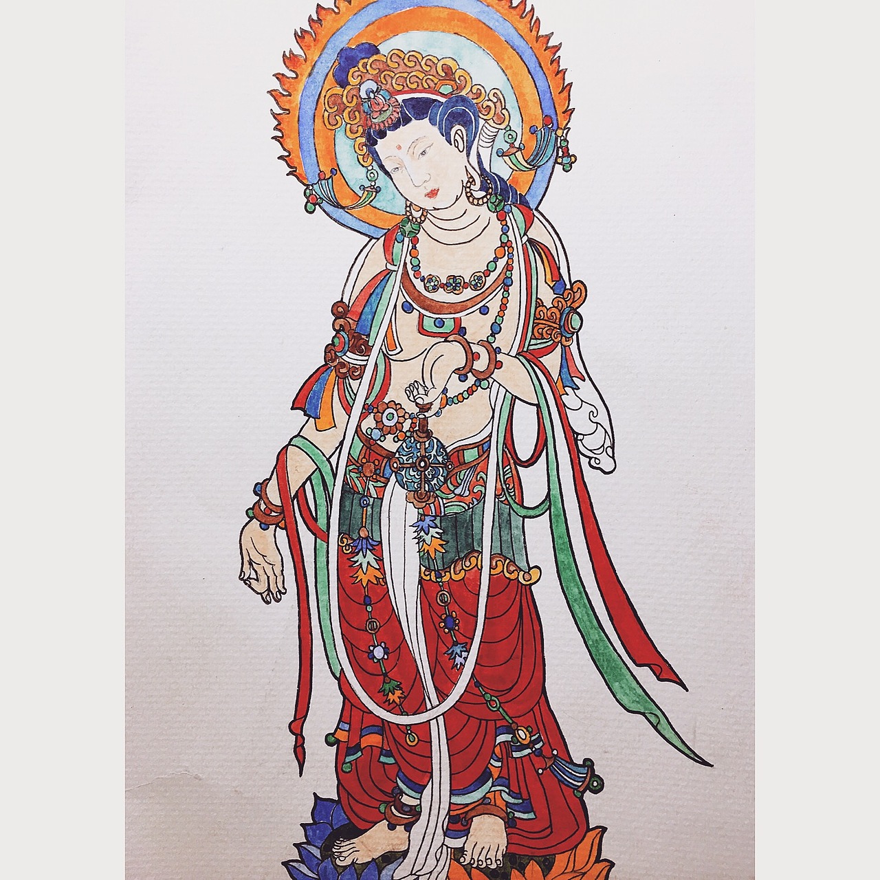 敦煌造像（图ZNzYzOTUwOTY=） - 艺术插画 - 站酷设计师周渤洋同学原创素材 - 站酷ZCOOL