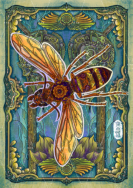 机械昆虫系列-黑尾胡蜂