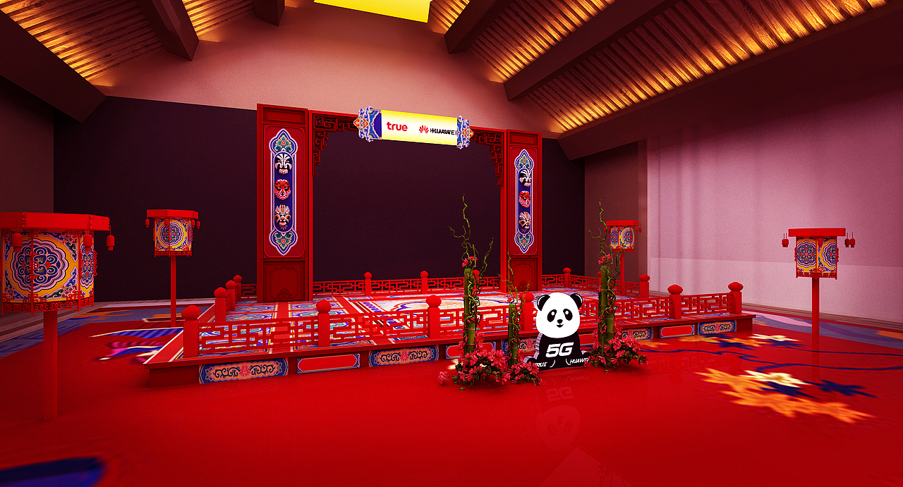 华为与合作公司成都风主题欢迎晚宴