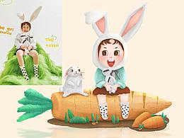 儿童小场景绘本插画