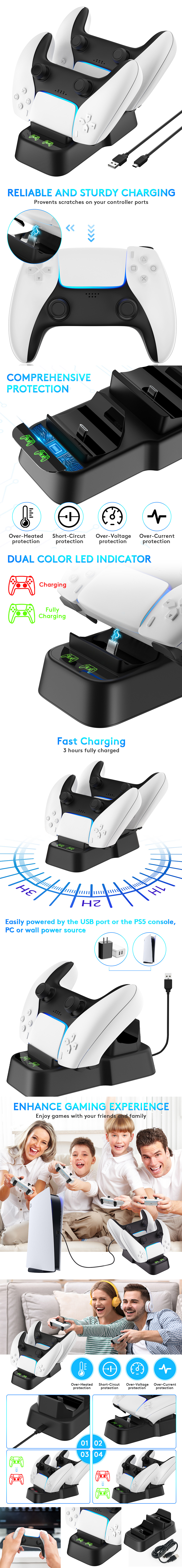 亚马逊套图 - PS5充电座