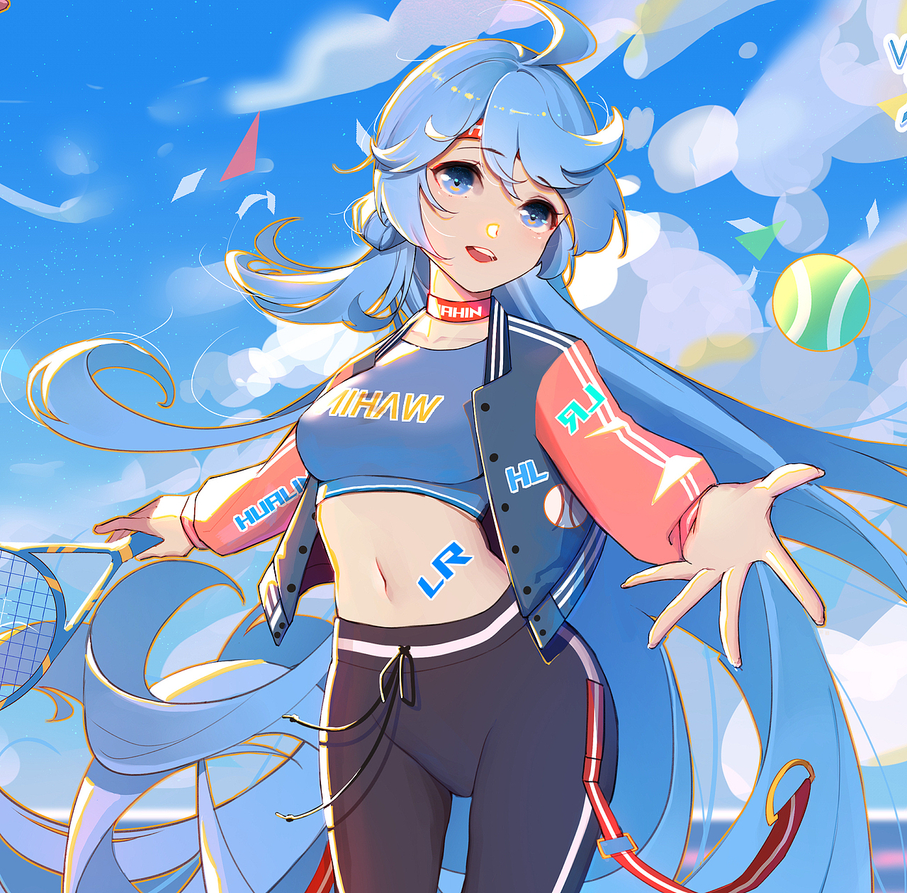 运动会 网球少女