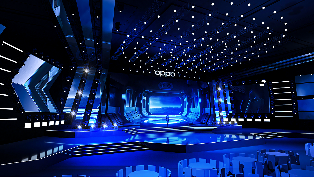 2021oppo年会舞台设计