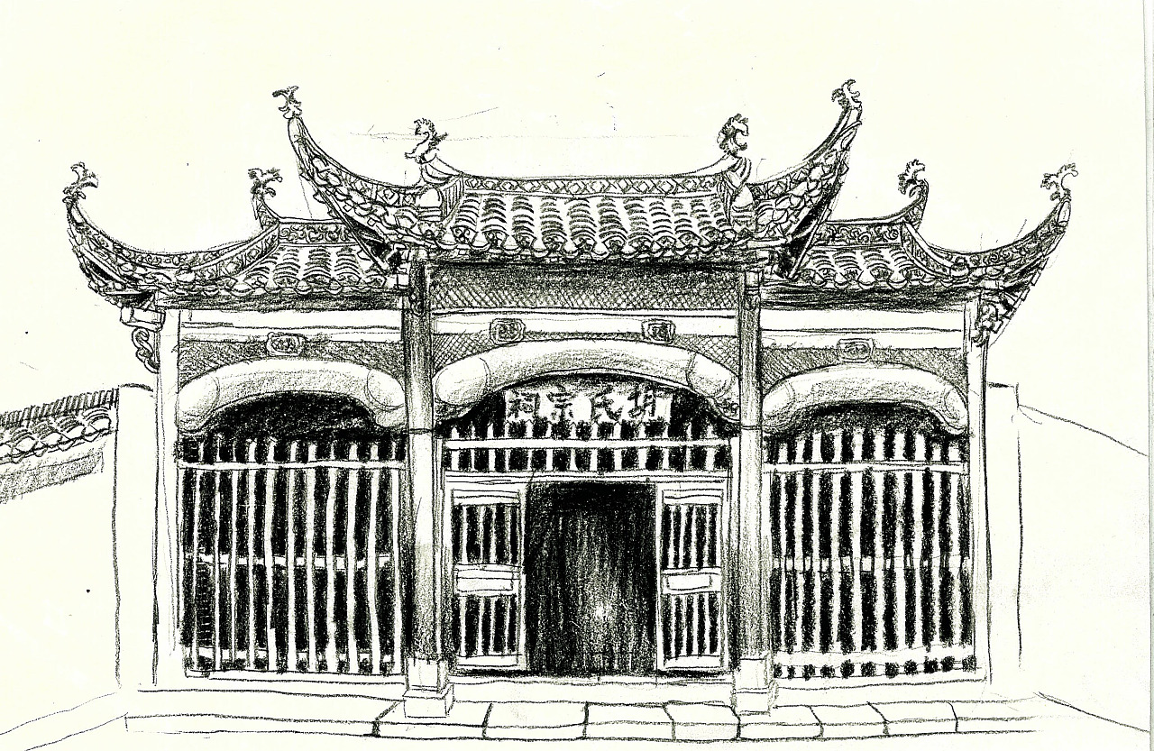 安徽-西递-写生|插画|插画习作|喃风知我意 - 原