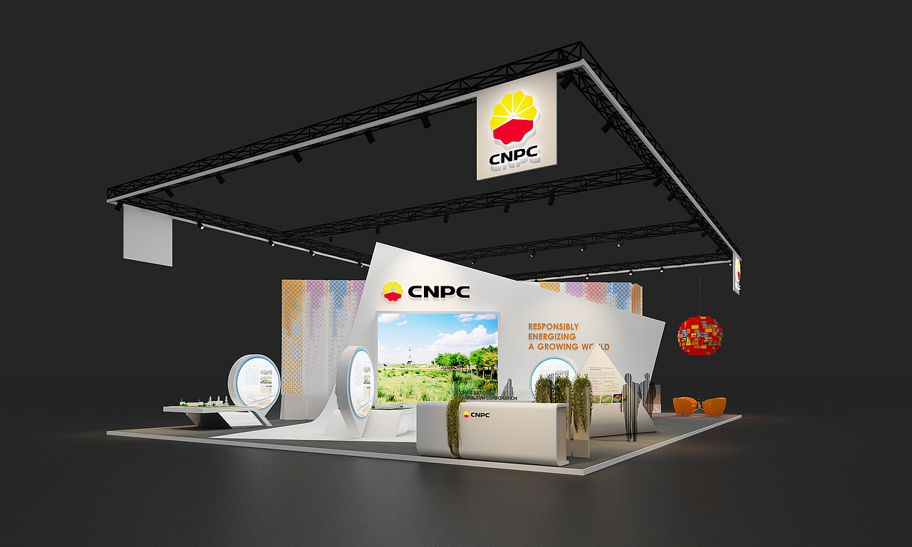 CNPC 中国石油 展位设计（图ZMjY5OTk1NjQw） - 展陈设计 - 站酷设计师SNCreative原创素材 - 站酷ZCOOL