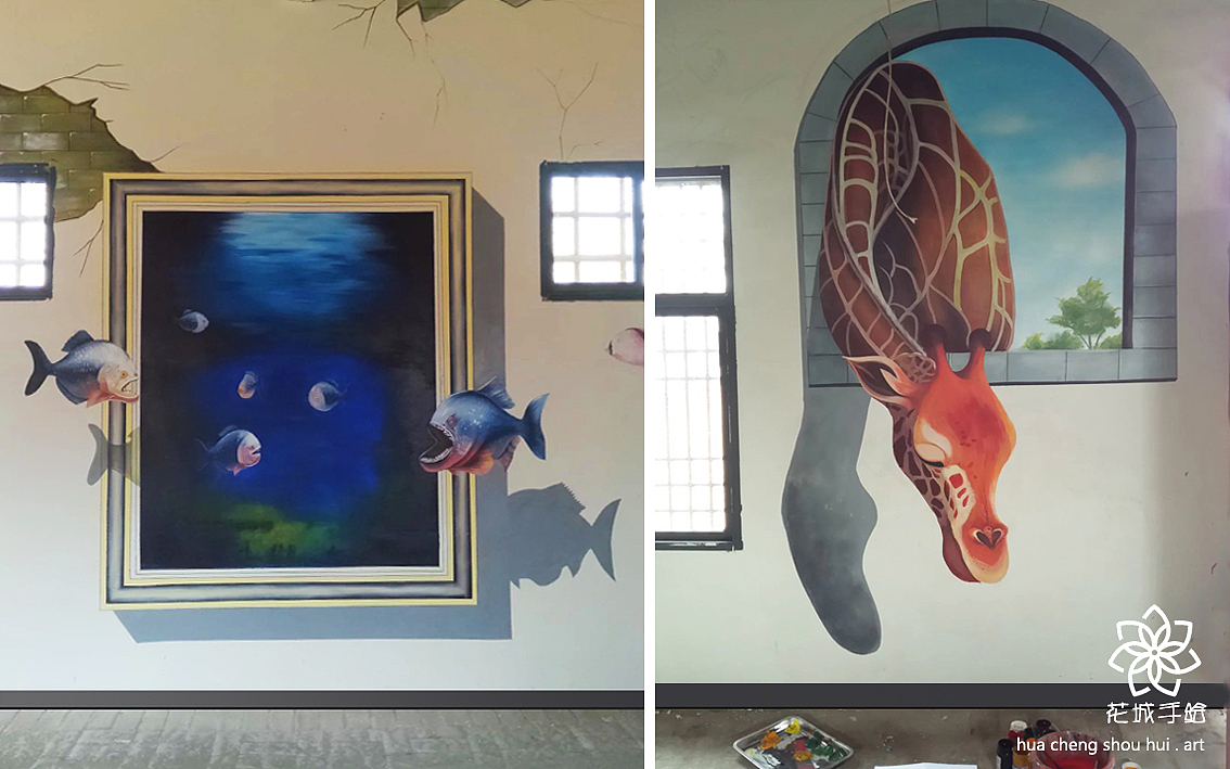 成都3D立体画艺术馆|魔幻的3D画是怎样欺骗你的眼睛