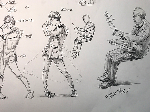 贵州美术网教学直播作品：速写