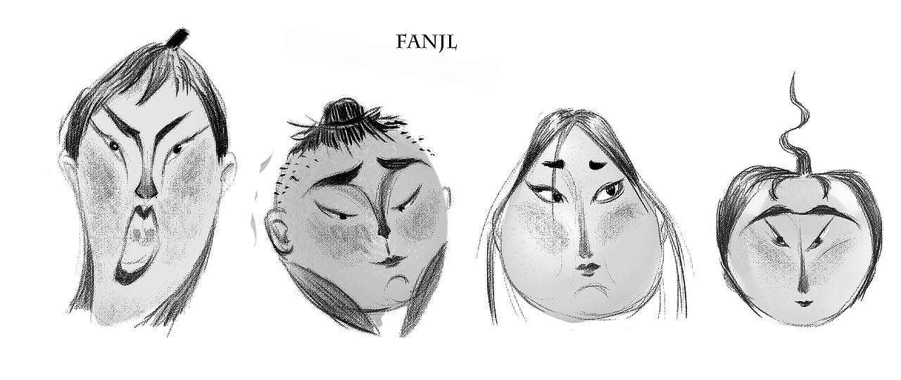 角色面部设计（图ZMTA0NzY0NDI0） - 概念设定 - 站酷设计师樊安安原创素材 - 站酷ZCOOL