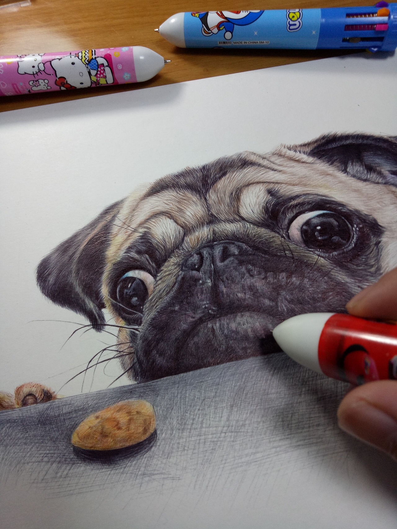 彩色圆珠笔画-动物篇