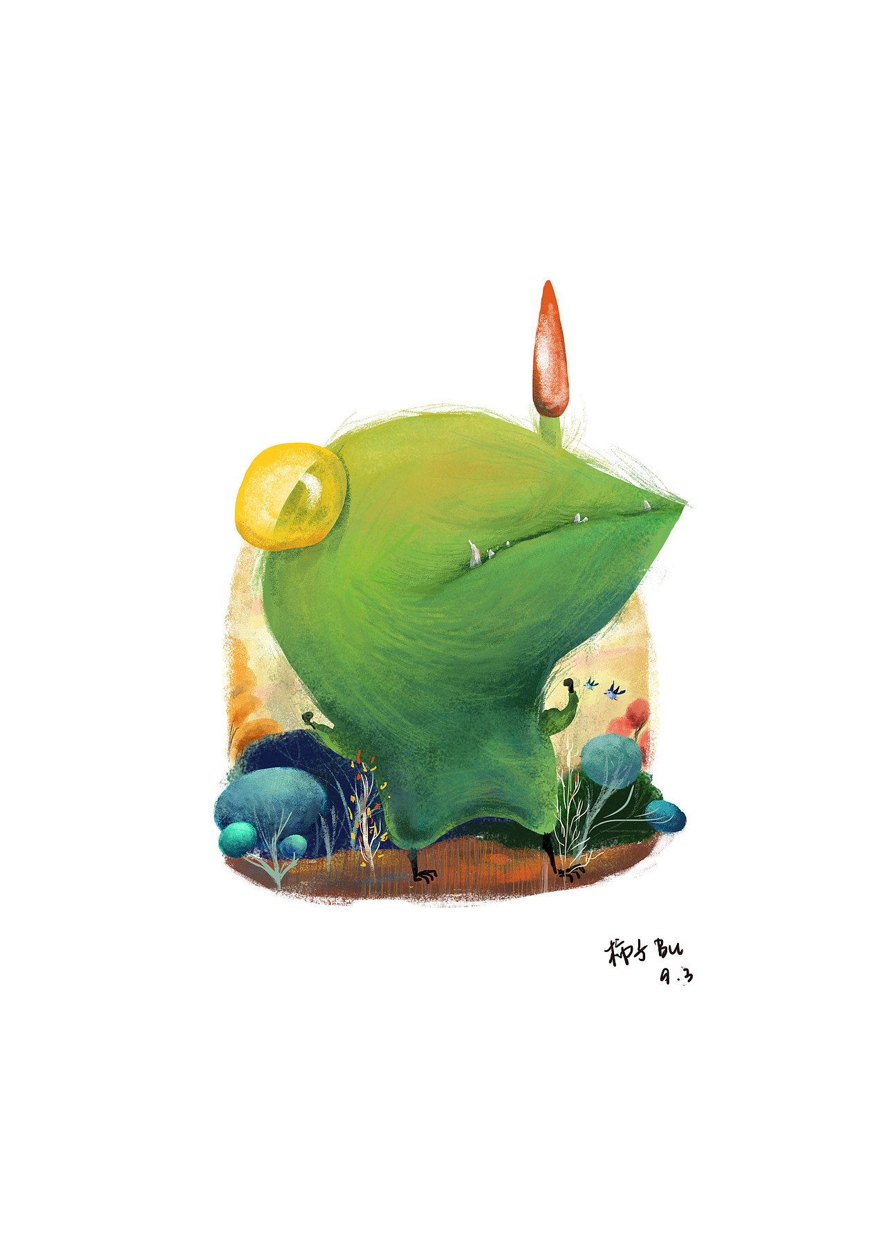 一只叫瓦尔登的小怪兽