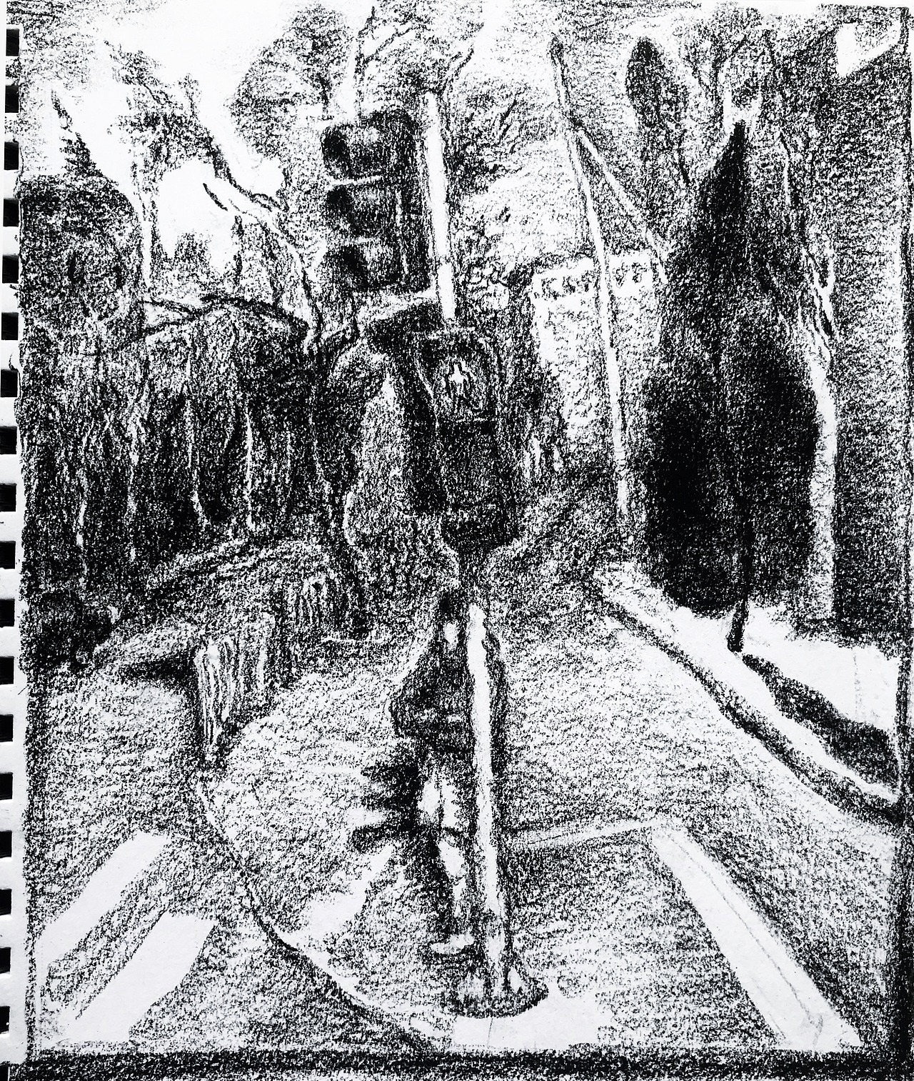 intersection in the industrial area 工业区十字路口