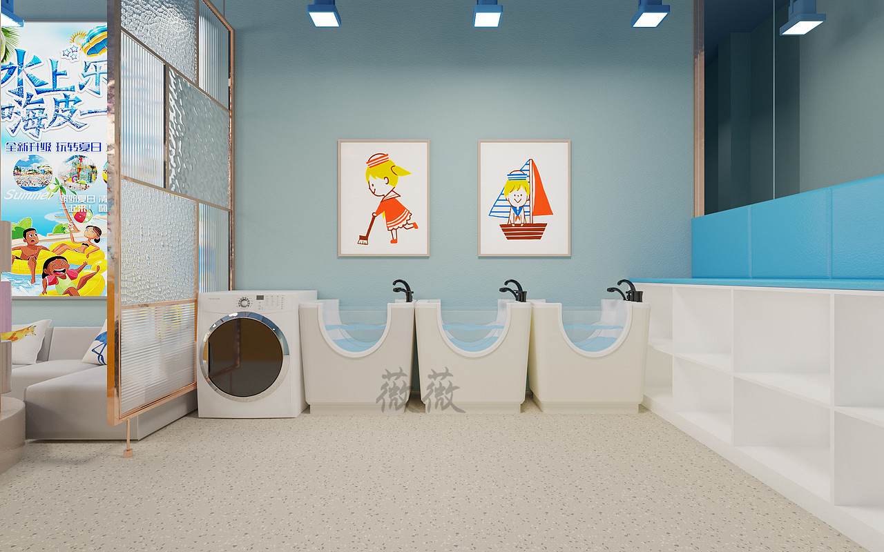 母婴店,温暖清新的空间