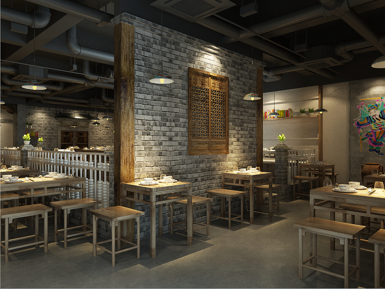 秦人美食陕西美食方案VI