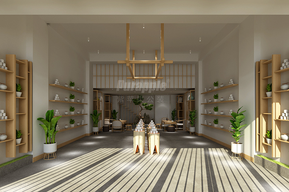 昆明邦盛茶城茶室装修设计