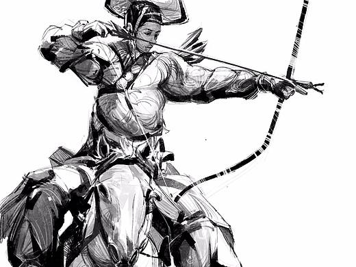 速写古代士兵系列