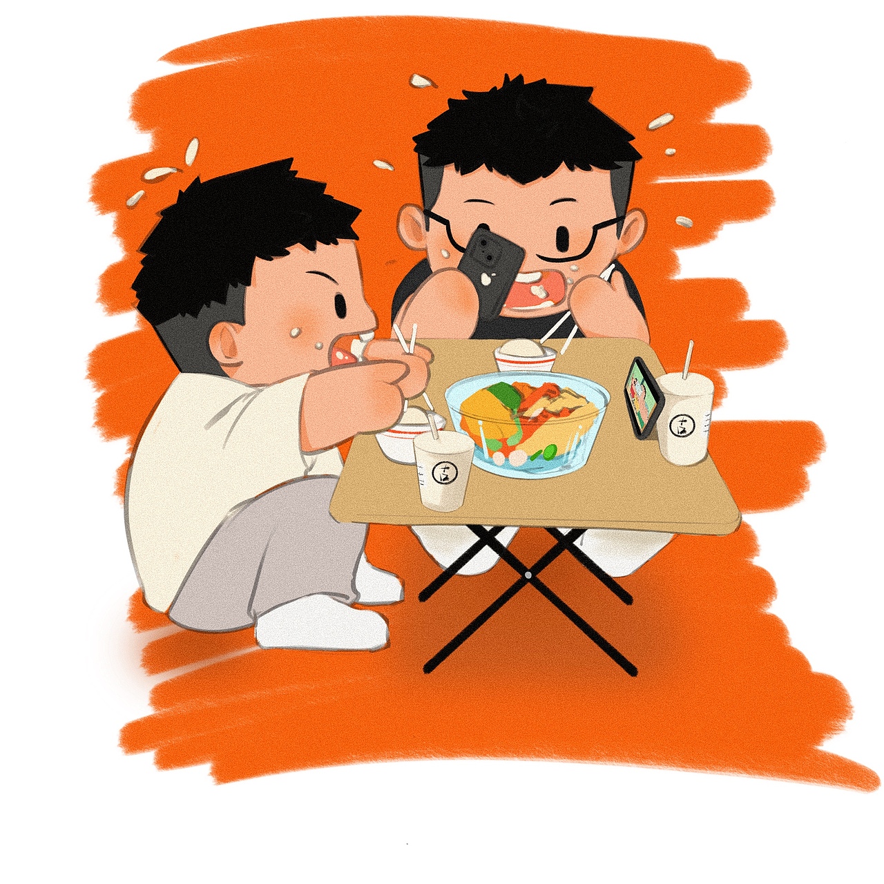 某一刻下饭看动漫的快乐