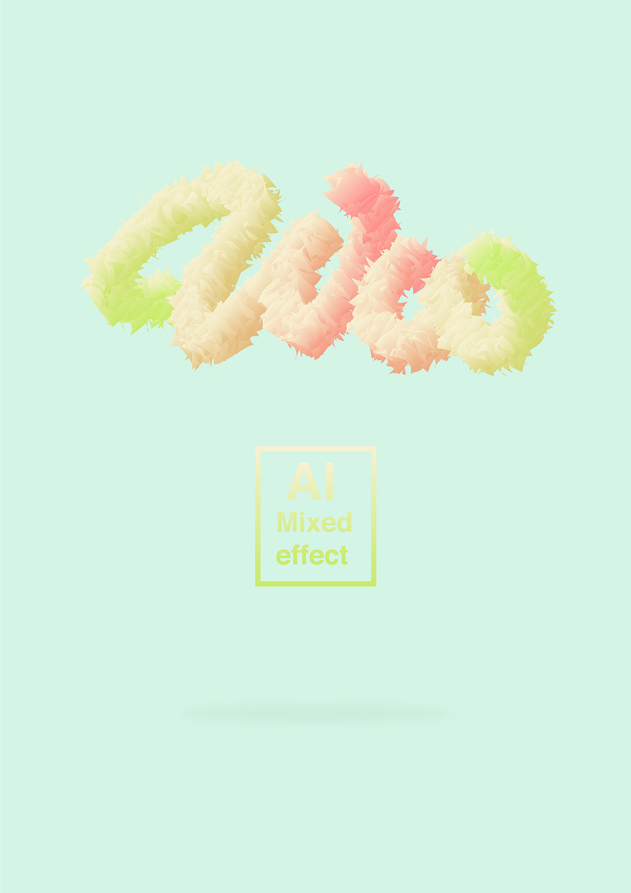 ai混合艺术字练习