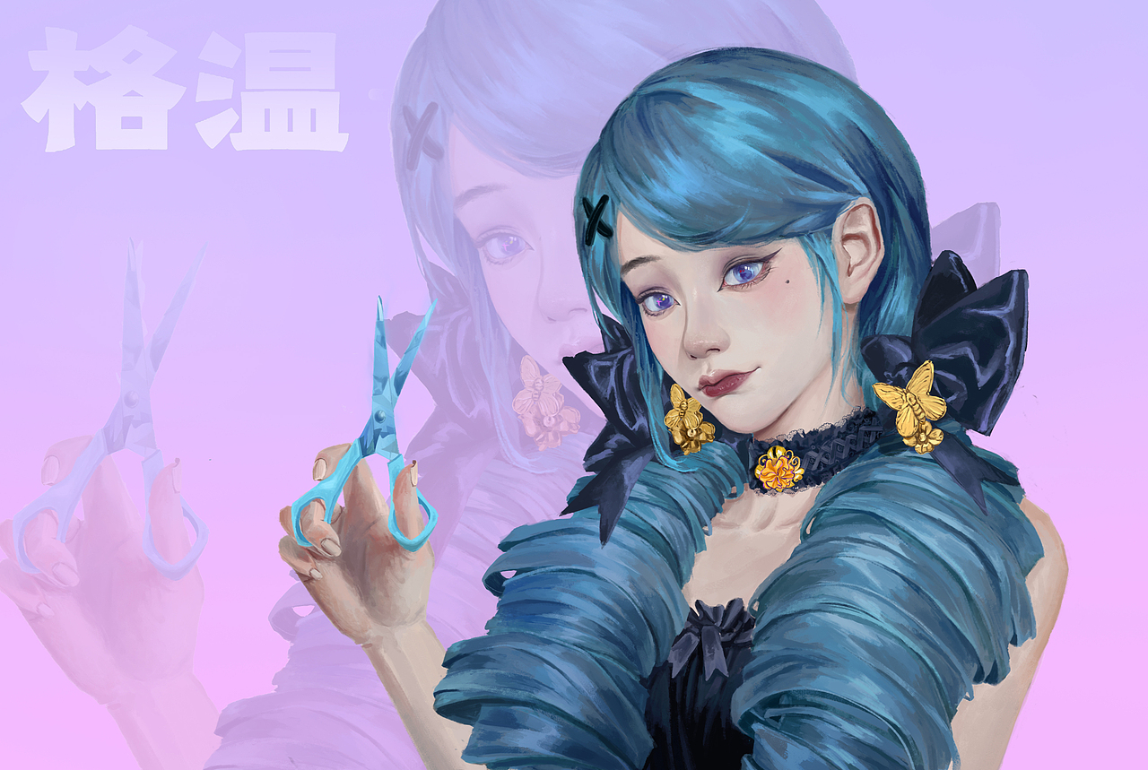 格温同人（图ZMzc2Mzk1Njc2） - 游戏原画 - 站酷设计师老马保利原创素材 - 站酷ZCOOL