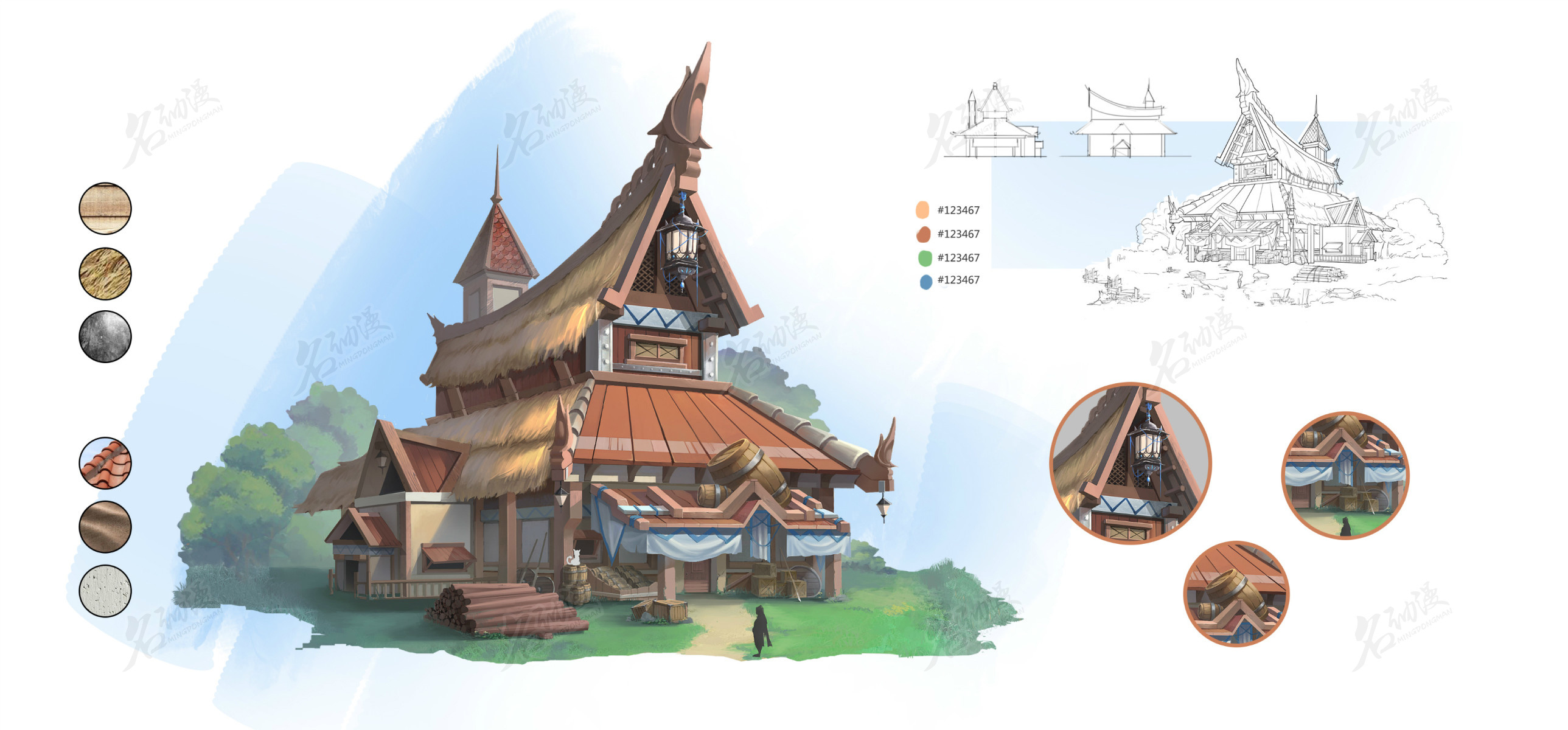 小型伐木场建筑设计|其他|其他|名动漫cg数娱 - 原创作品 - 站酷