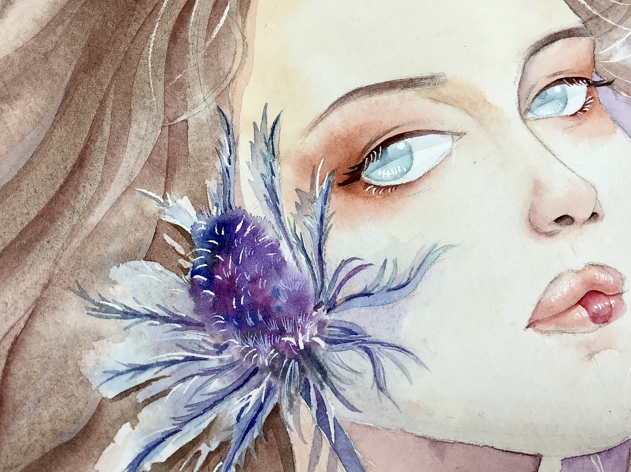 水彩人物美女彩妆作品信息创作时间2019/08/09添加表情喜欢ta的作品吗