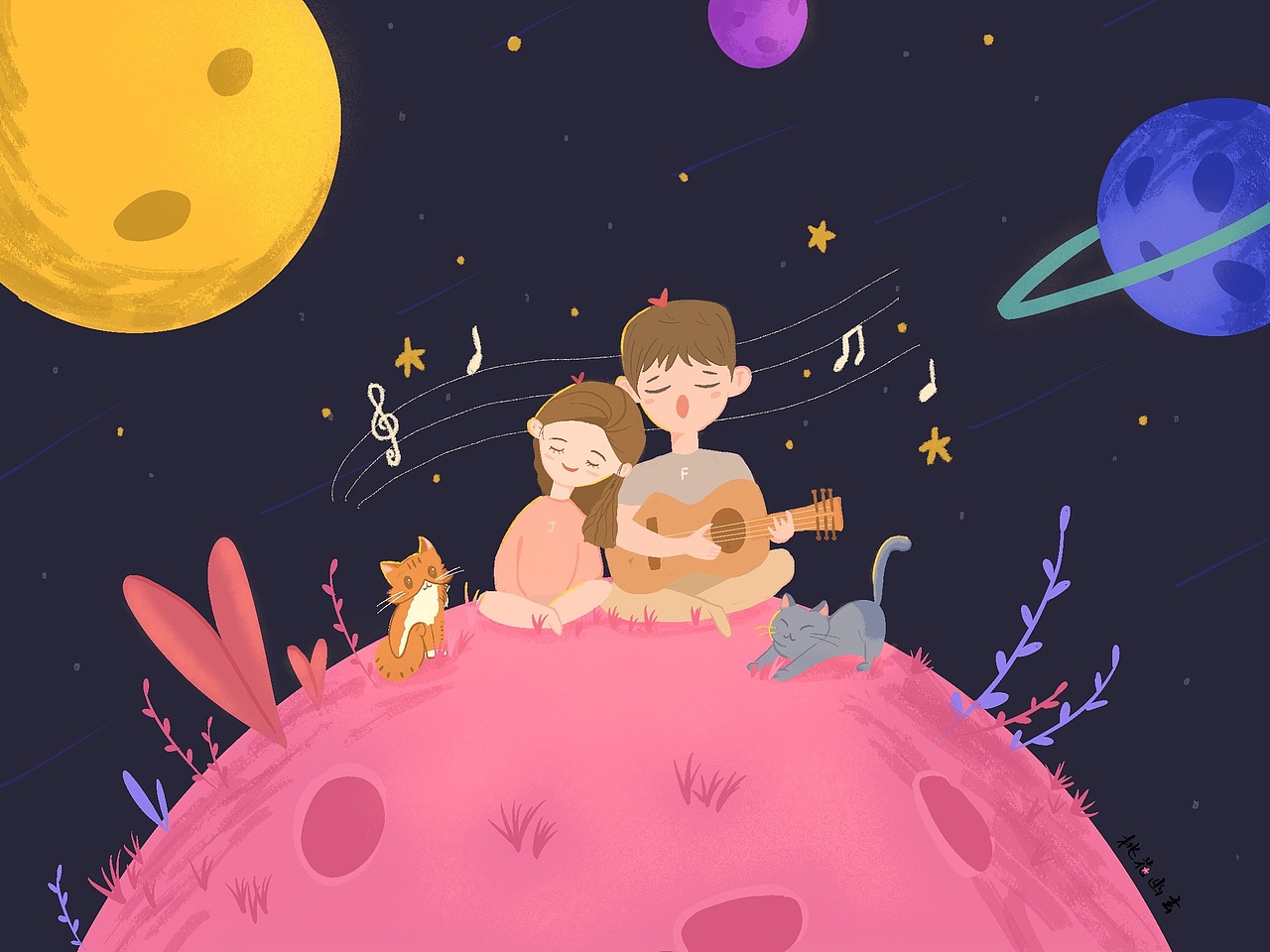 我们的星球（图ZMjA4NjMyMjI0） - 儿童插画 - 站酷设计师catjie522原创素材 - 站酷ZCOOL