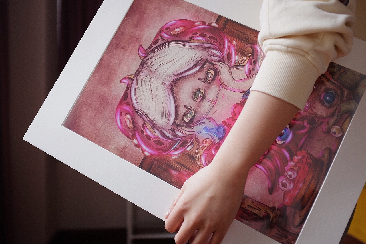 怪物研究院---藝術(shù)微噴插畫（圖ZMjg0Njc1NDU2） - 藝術(shù)插畫 - 站酷設(shè)計(jì)師死兔子Bunny原創(chuàng)素材 - 站酷ZCOOL