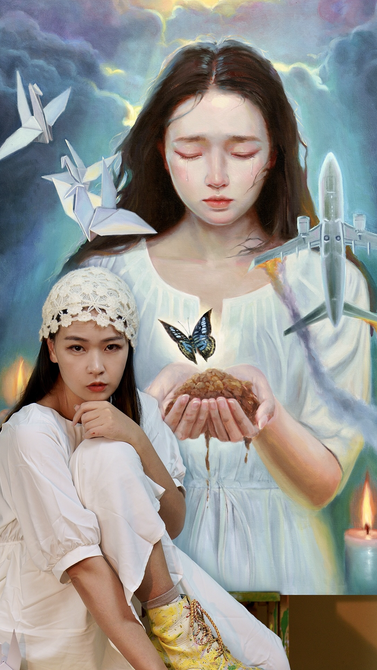 何水晶作品《祈福》（图ZMjk1NzEyNjAw） - 绘画 - 站酷设计师何水晶原创素材 - 站酷ZCOOL