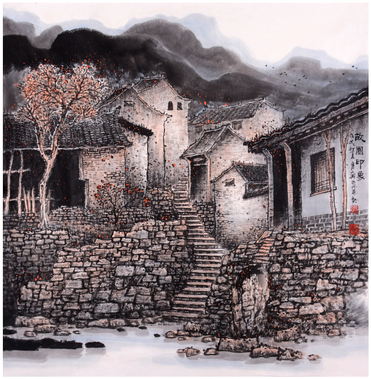 山水名家张月岗老师秋季个展斗方精品原创合集（图ZMTI0NDY0NjQ4） - 绘画 - 站酷设计师张子浩丶原创素材 - 站酷ZCOOL