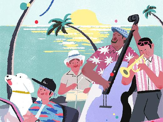 請在給我來一杯Mojito（上半年一些作品合集）（個人主頁-ZNDU2OTY3NjA=） - 商業(yè)插畫 - 站酷設計師野人叔叔原創(chuàng)素材 - 站酷ZCOOL