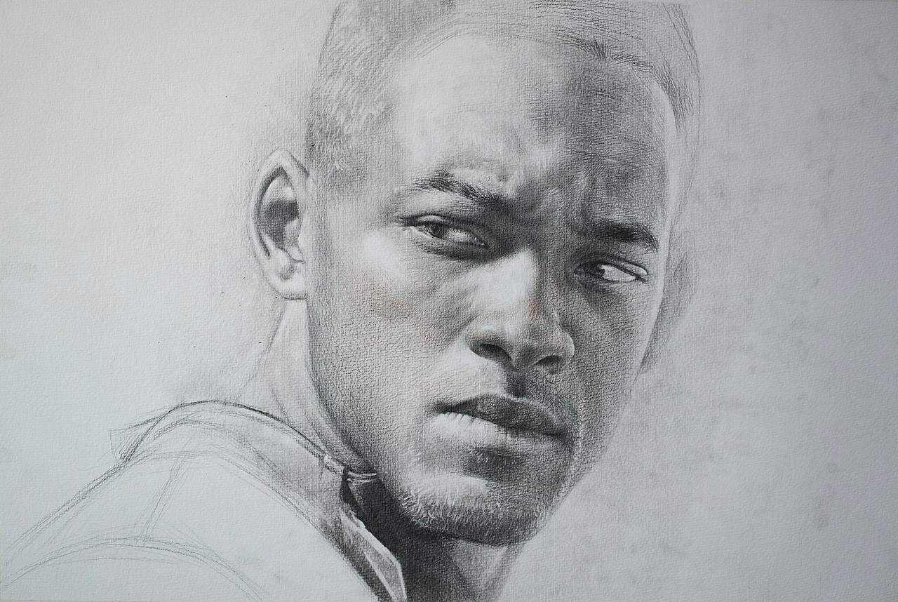 威尔史密斯（图ZOTY2NjIzNjg=） - 绘画 - 站酷设计师李程ART原创素材 - 站酷ZCOOL