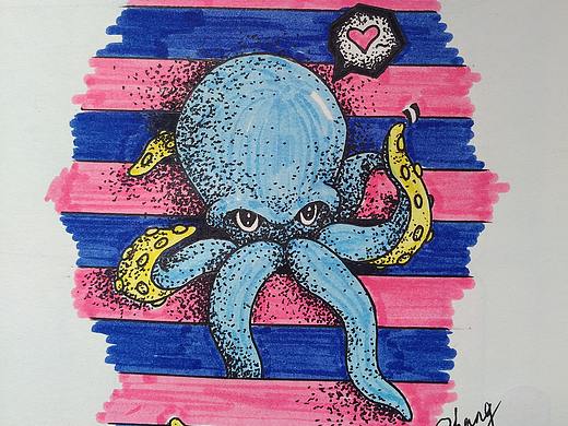 章鱼先森（个人主页-ZNTA0Mjk1Njg=） - 创作习作 - 站酷设计师LucretiaZhang原创素材 - 站酷ZCOOL