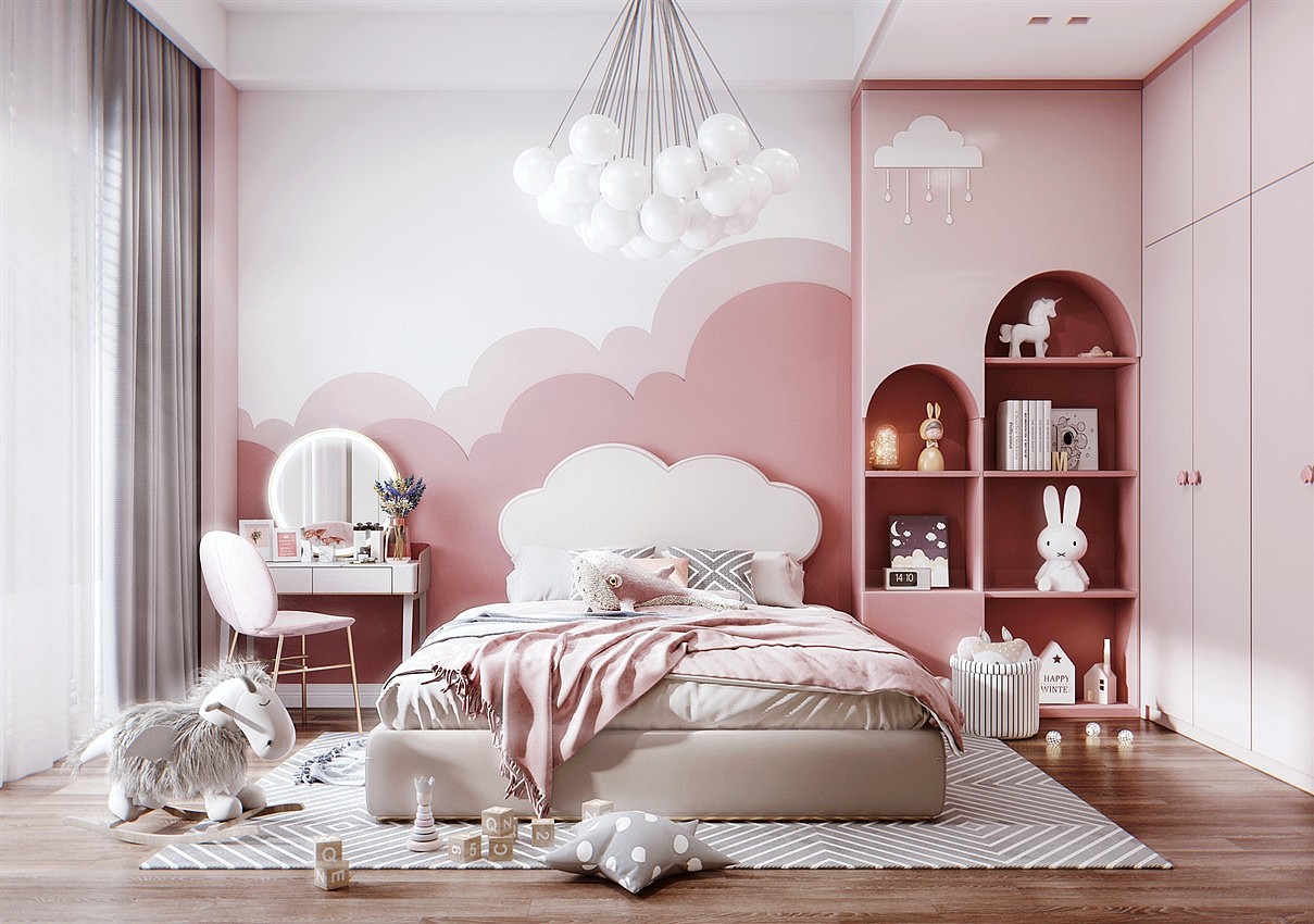 可爱儿童房效果图