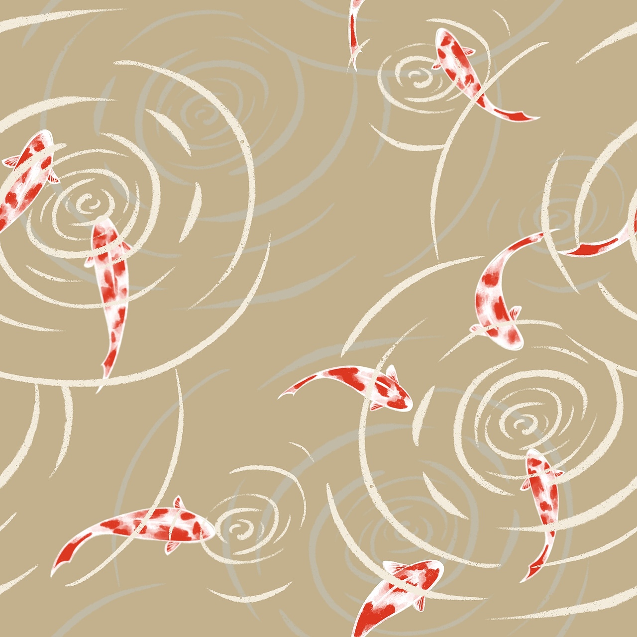 锦鲤纹样（图ZMjg3NDA5MzIw） - 包装 - 站酷设计师王速susu原创素材 - 站酷ZCOOL