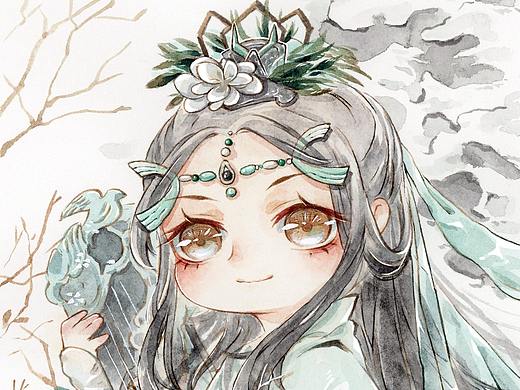 近期手绘水彩人物