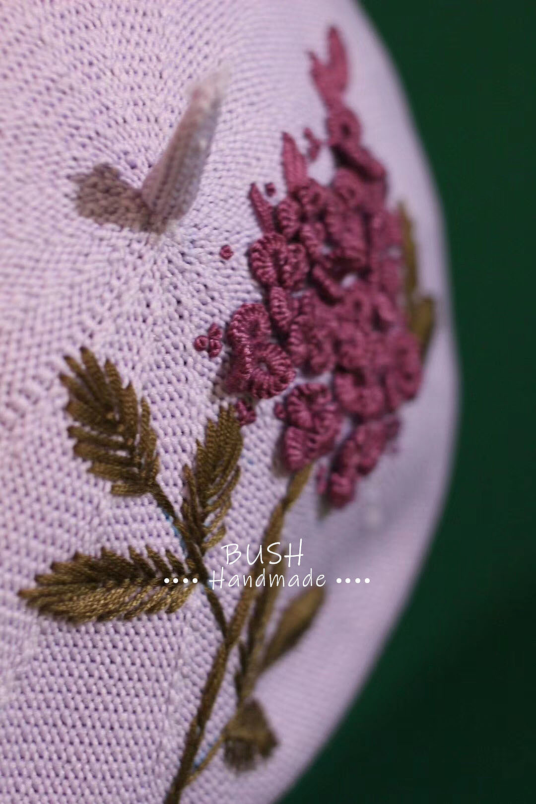 BUSH手工刺绣--布兮手工贝雷帽（二）