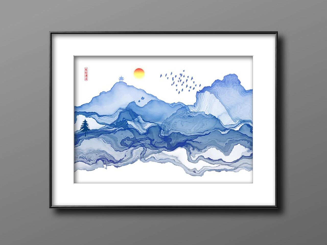 亦度装饰画,酒店装饰画,安徽宾馆挂画,客房装饰画