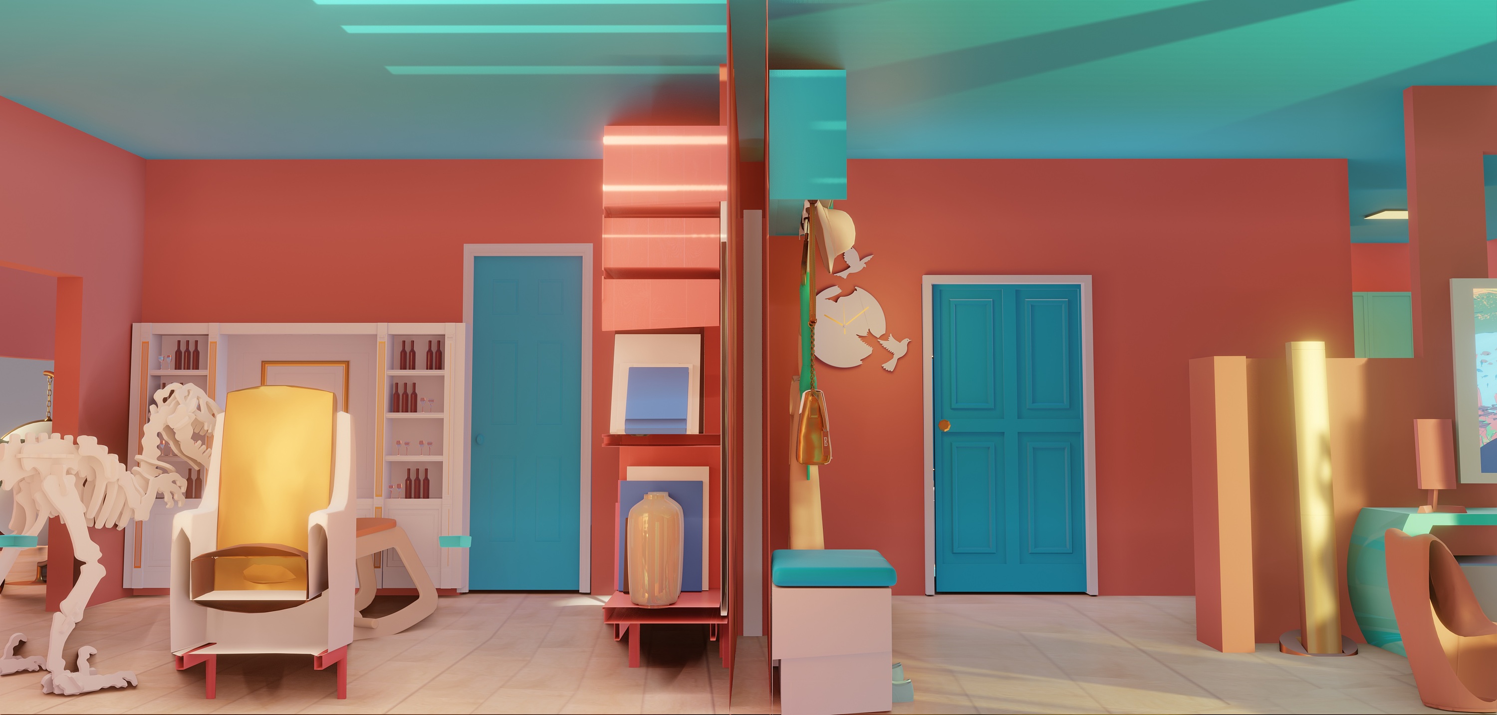 【糖果色·candy color】室内设计|空间|家装设计|Mr_Proton - 原创作品 - 站酷 (ZCOOL)