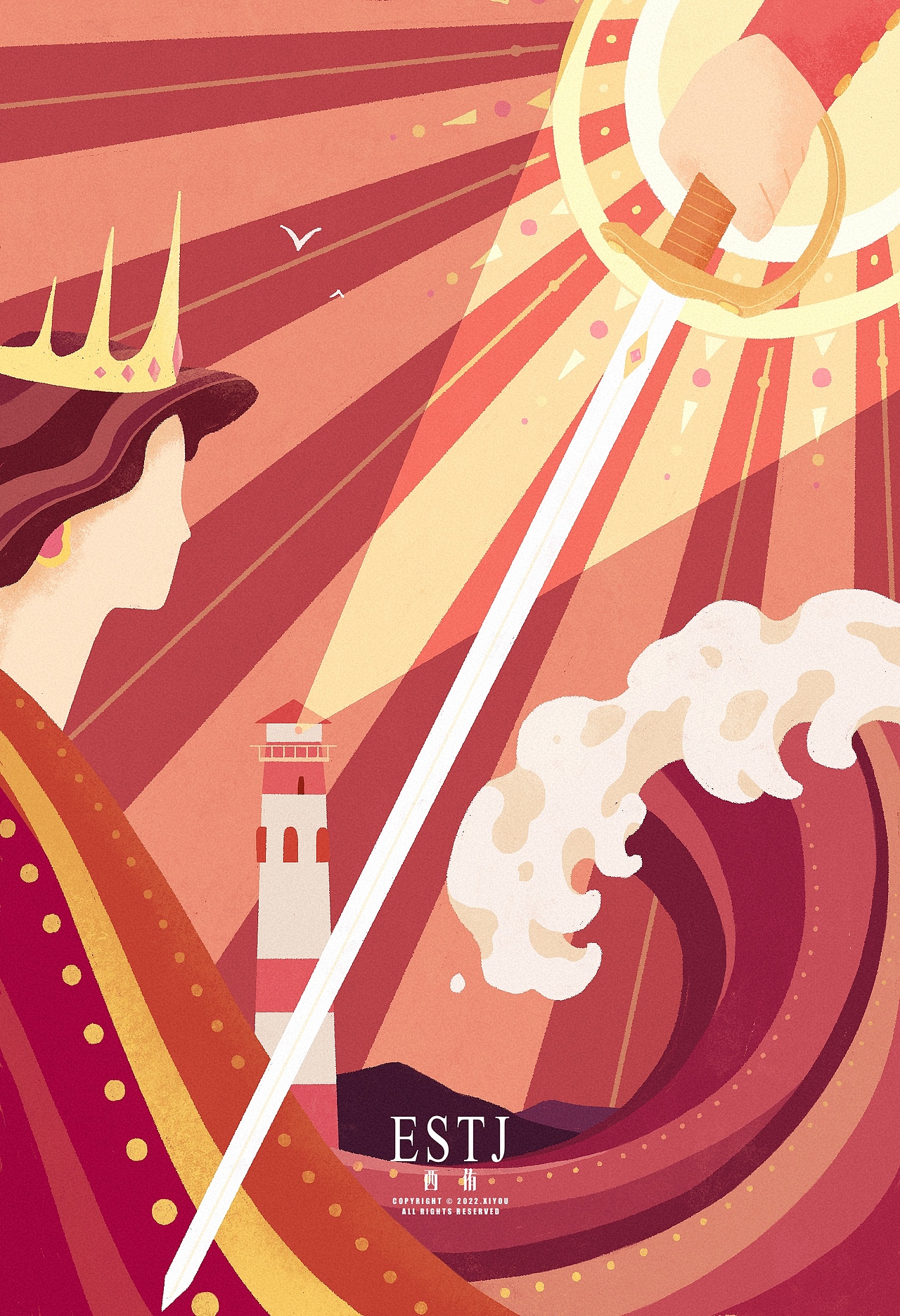 MBTI人格印象绘（图ZMzAxNDgzODU2） - 商业插画 - 站酷设计师Alyssa_Ji原创素材 - 站酷ZCOOL