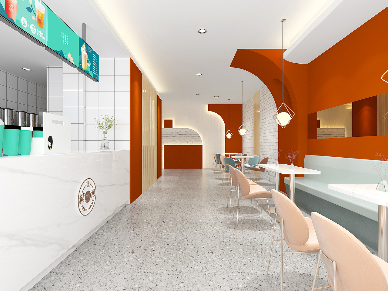 奶茶店（图ZMjA2NjM1MzAw） - 家装设计 - 站酷设计师瑞得设计原创素材 - 站酷ZCOOL