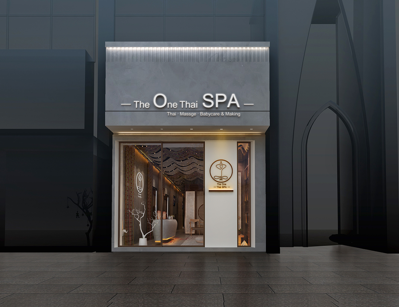 珠江新城泰式按摩spa(现场+设计图)