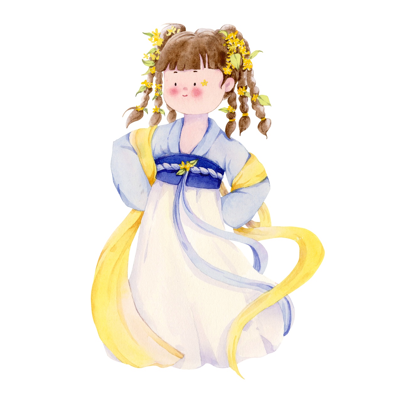 十二小花神合集 水彩手绘（图ZMzI1MjU1NTgw） - 艺术插画 - 站酷设计师小不点0511原创素材 - 站酷ZCOOL