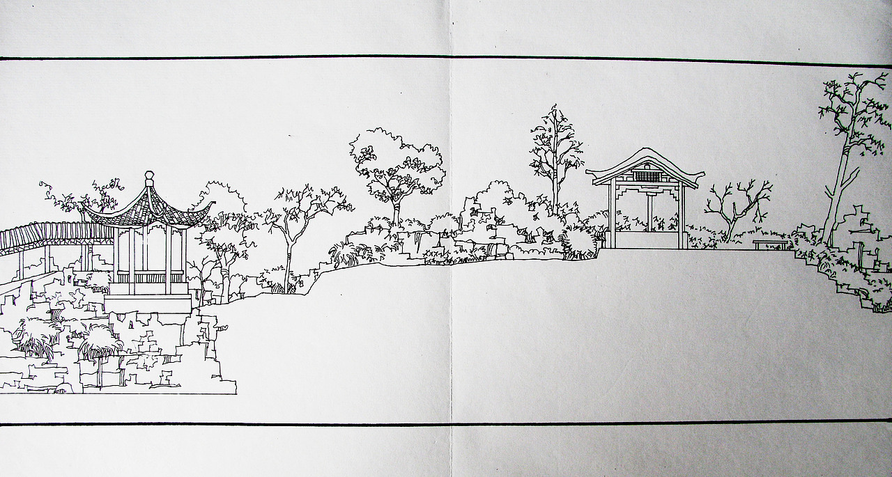 一组中国式园林设计图