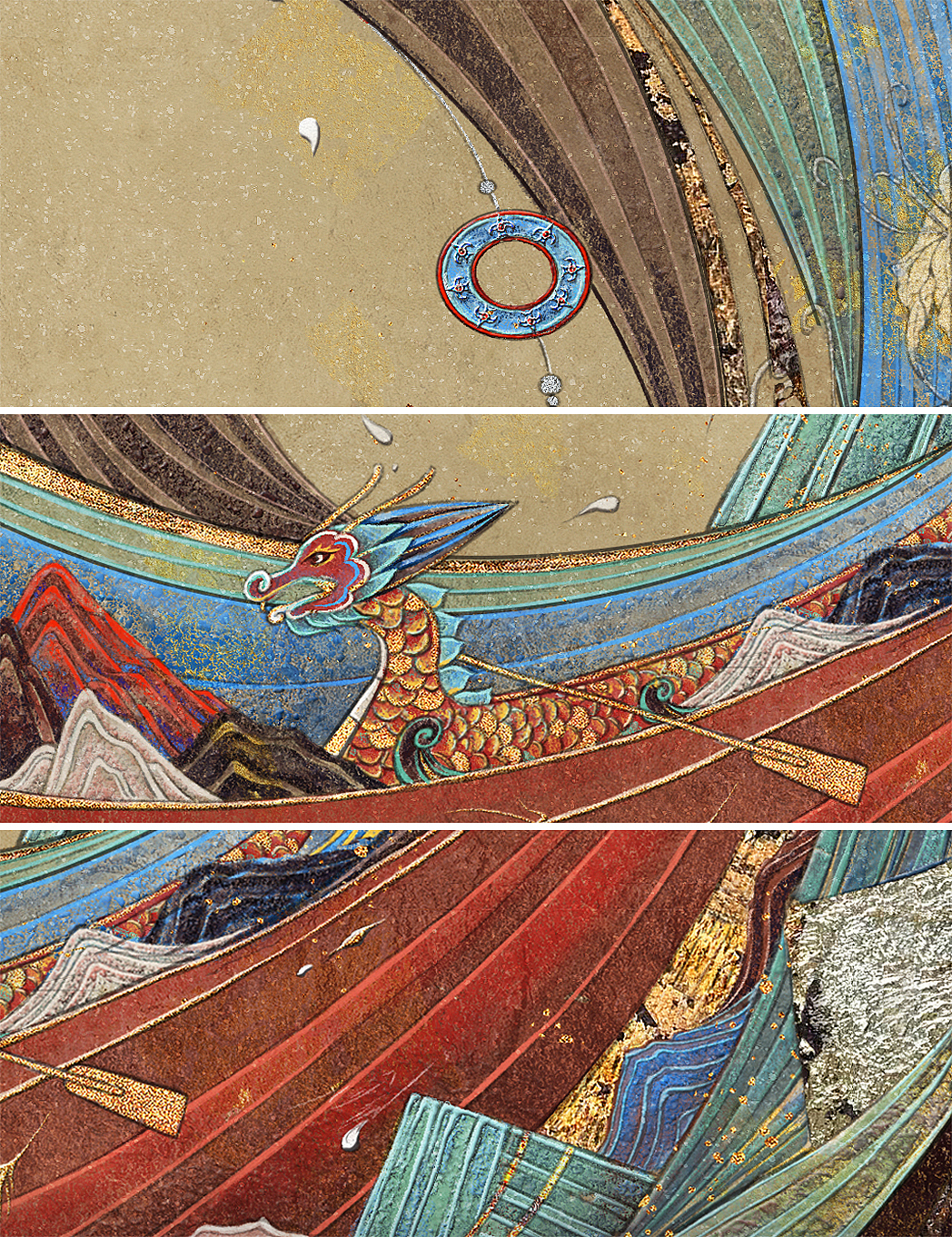 影视剧《千古玦尘》壁画风格宣传海报