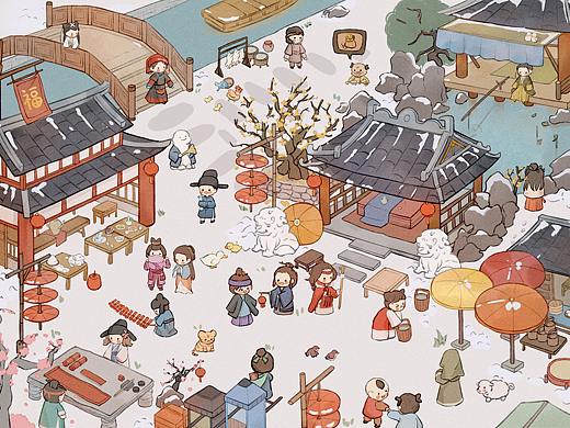 江南百景图大场景Q版