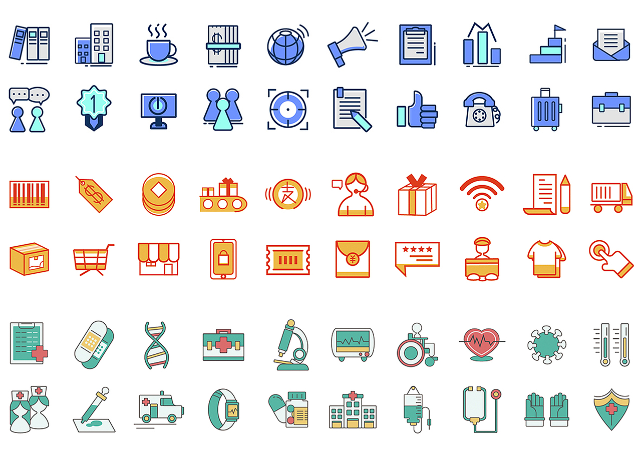 300多个AI矢量图标（图ZMjc0MTY0OTE2） - 图标 - 站酷设计师一小杨梅原创素材 - 站酷ZCOOL