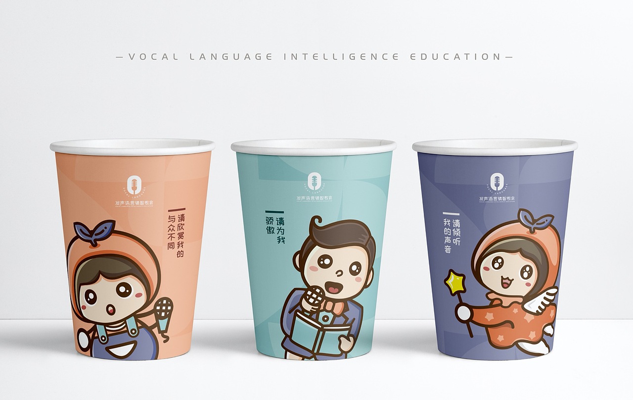 「发声教育」儿童插画的早教培训