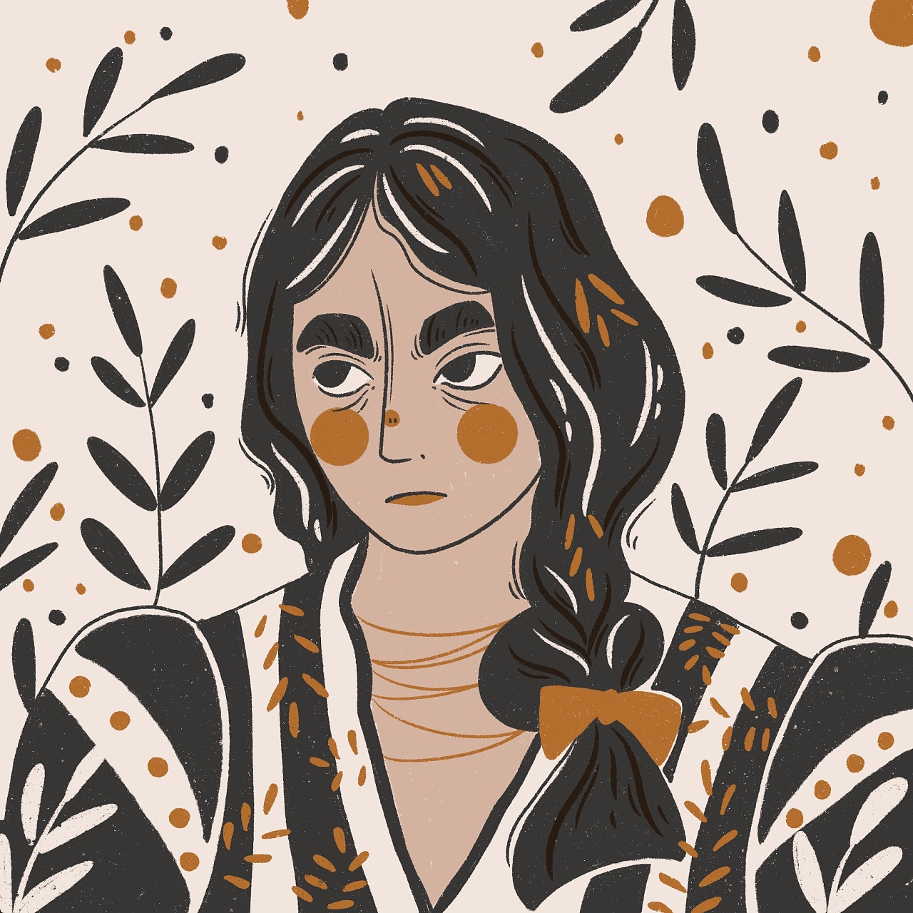 手绘头像|插画|艺术插画|拿起画笔的怂猫 - 原创作品 - 站酷 (zcool)