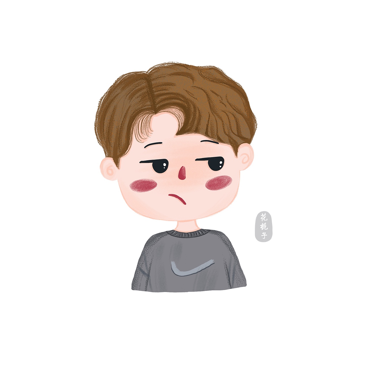 男生九连包表情头像