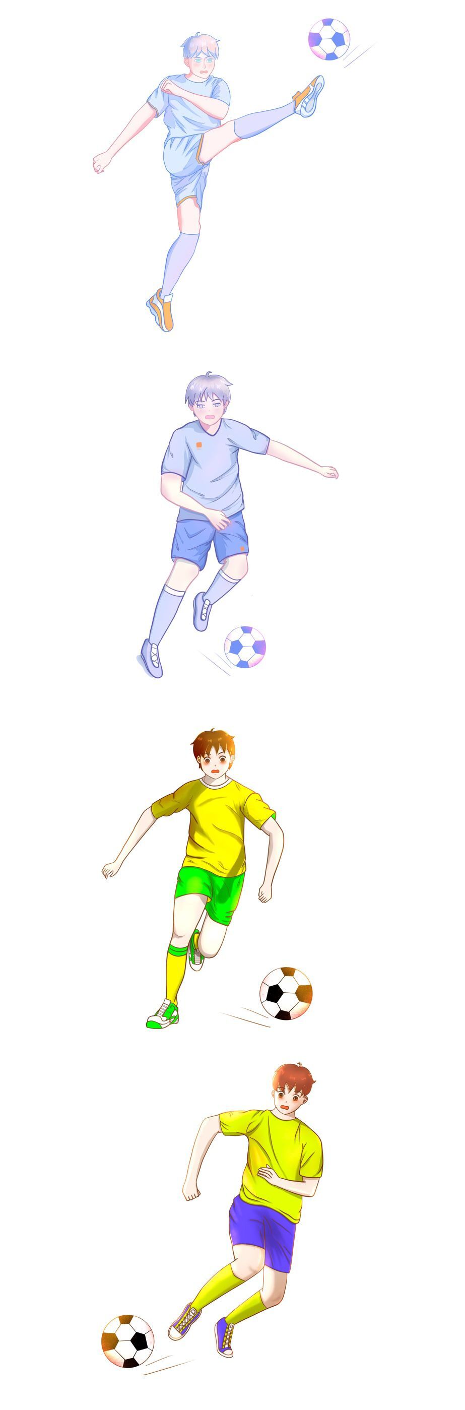足球动漫人物 少年图片
